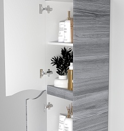 Водолей Пенал подвесной Адель 35 L лиственница структурная контрастно-серая – фотография-3